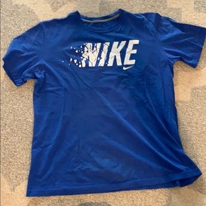 Royal blue nike graphic tee